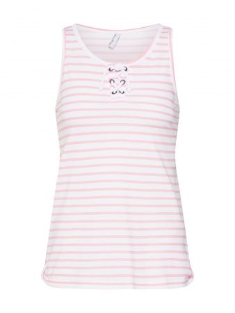 Sublevel Top  roz / alb