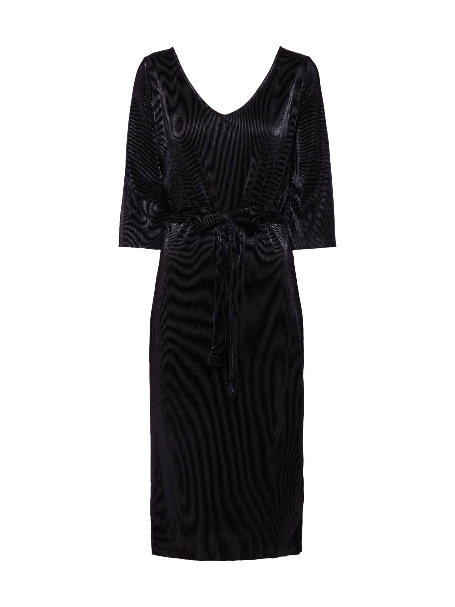Even&odd Rochie 'Plisse wrap dress'  negru