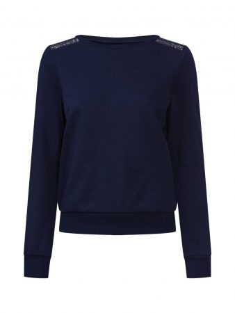 ONLY Bluză de molton 'Putte'  albastru noapte