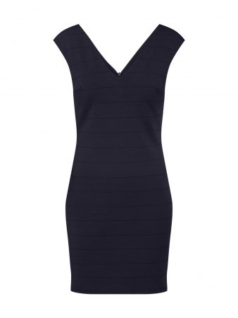 Mela London Rochie de cocktail 'V NECK STRETCH BODYCON'  navy