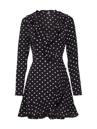 Missguided Rochie  negru / alb