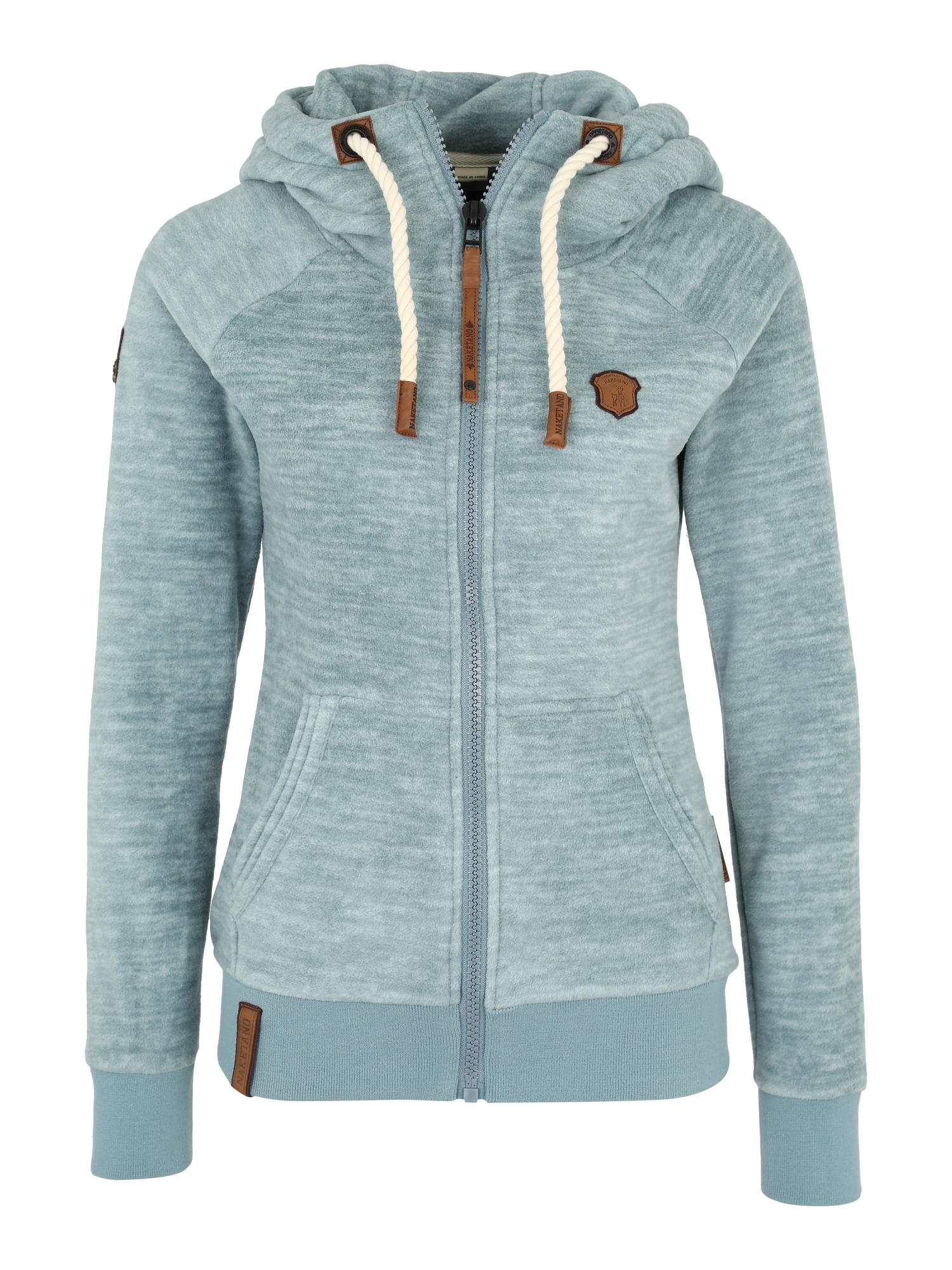Naketano Jachetă  fleece 'Gigi Meroni'  albastru deschis
