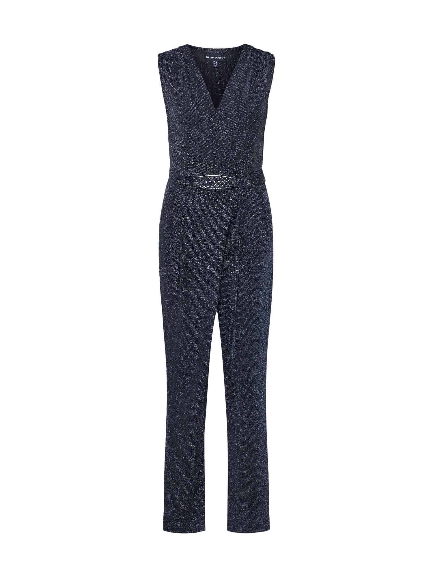 Mela London Salopeta 'GLITZ JUMPSUIT'  negru