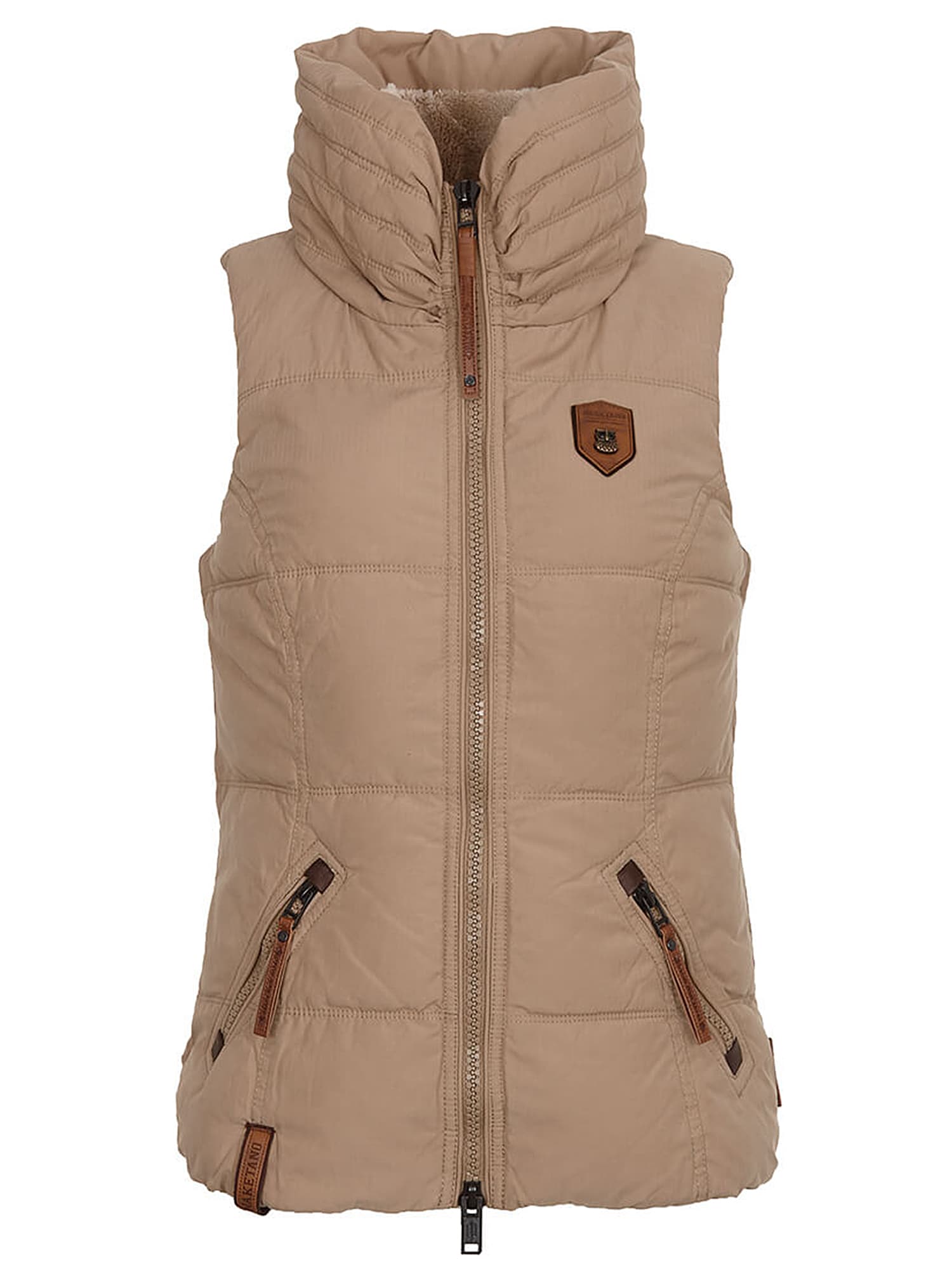 Naketano Vestă 'Hasenbergl Flavour'  nisip / maro