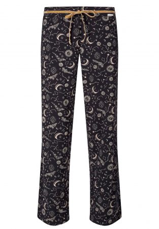 Skiny Pantaloni de pijama  caisă / negru / alb