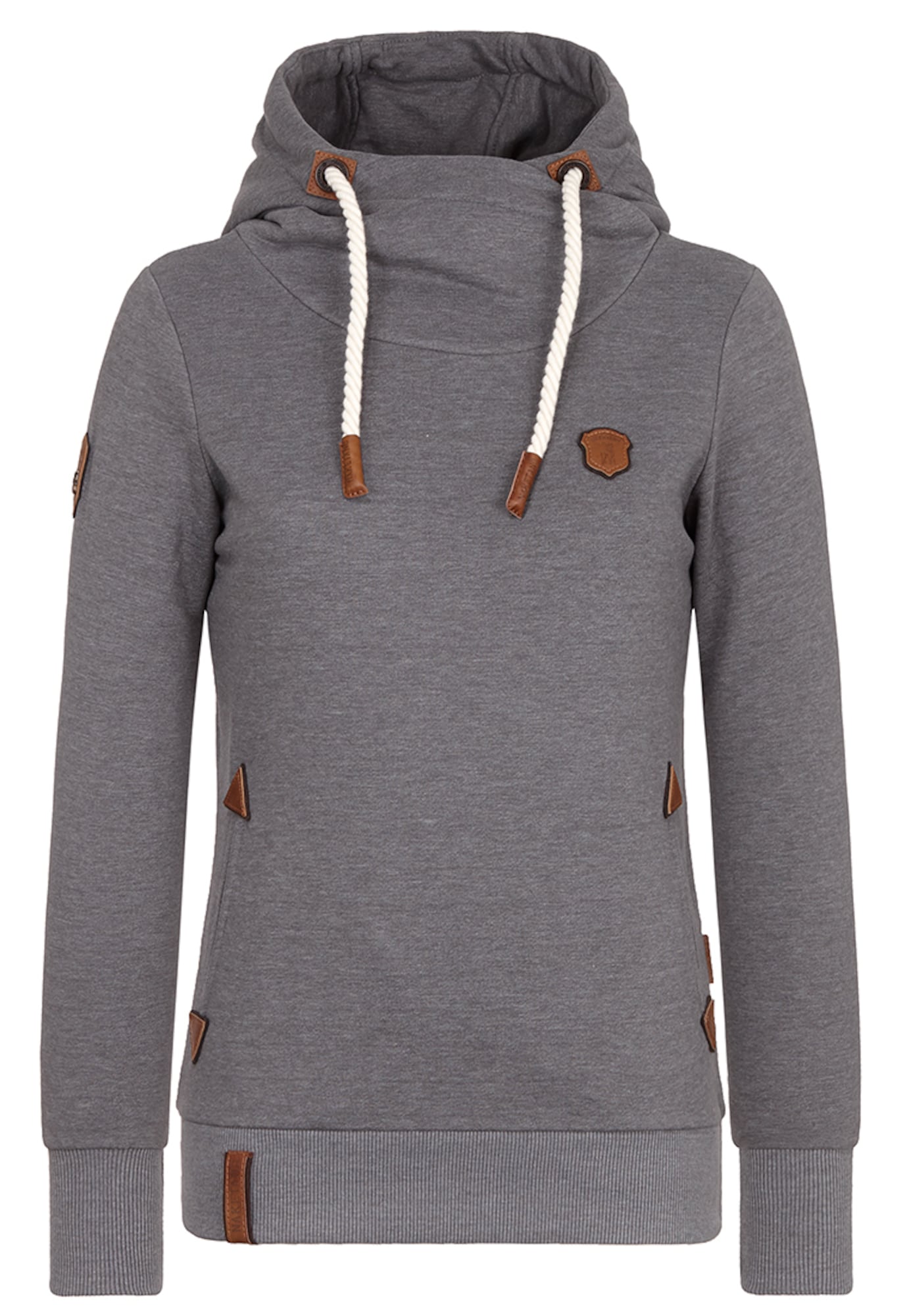 Naketano Bluză de molton 'No More Pain'  gri închis