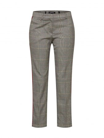 MORE & MORE Pantaloni cu dungă  maro deschis / gri / roșu sânge / negru / alb