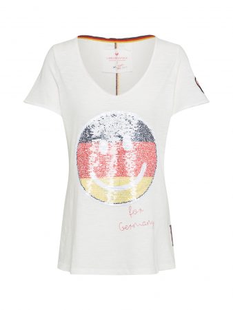 LIEBLINGSSTÜCK Tricou 'CosimaL'  galben / roșu / negru / offwhite