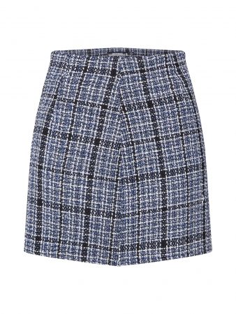 Missguided Fustă 'Boucle Check Mini Skirt'  albastru