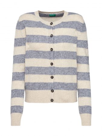 UNITED COLORS OF BENETTON Geacă tricotată  bej / gri