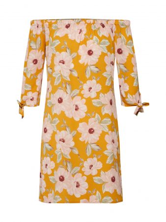 NEW LOOK Rochie  galben închis / roz vechi