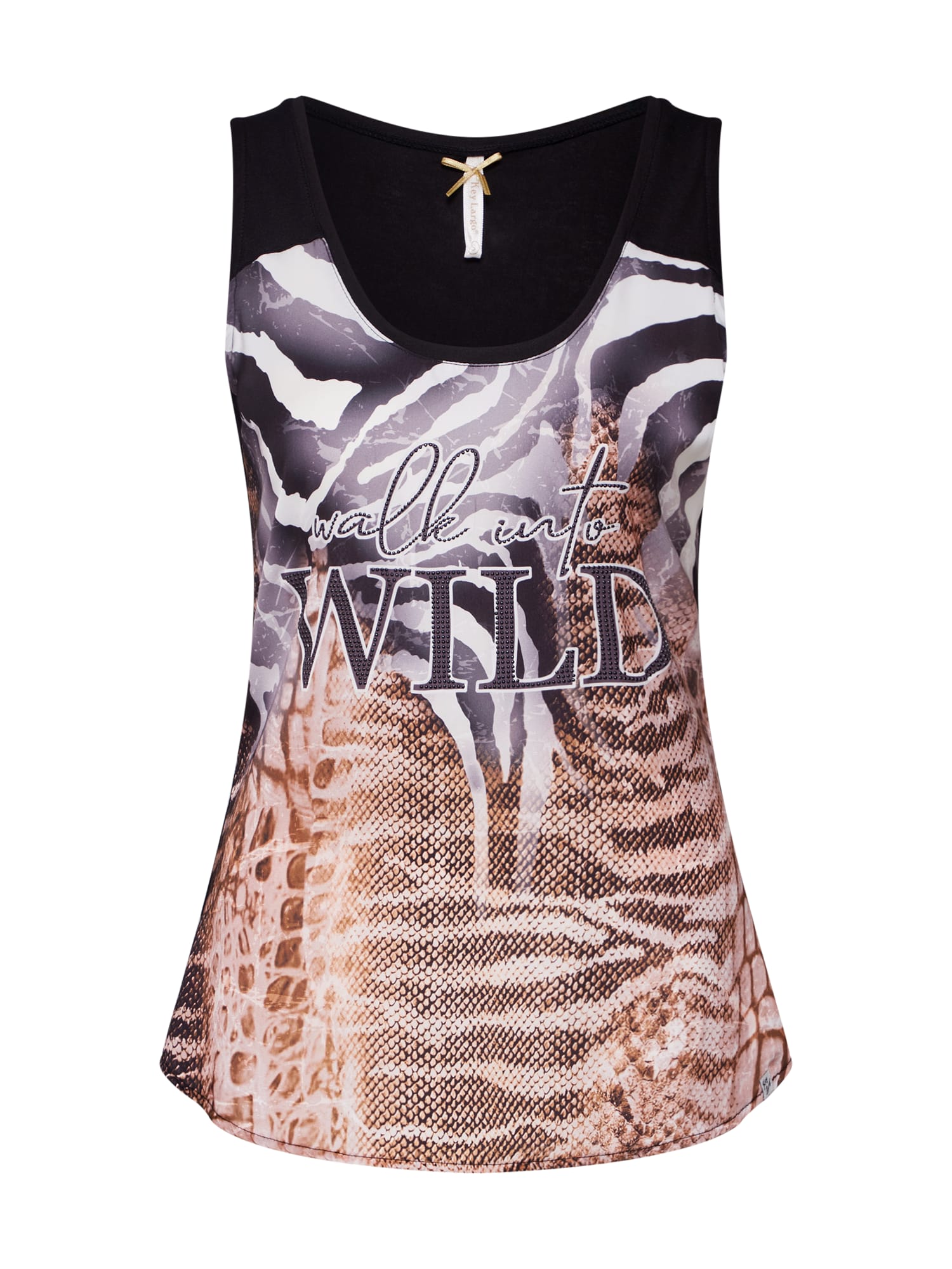 Key Largo Top culori mixte / negru