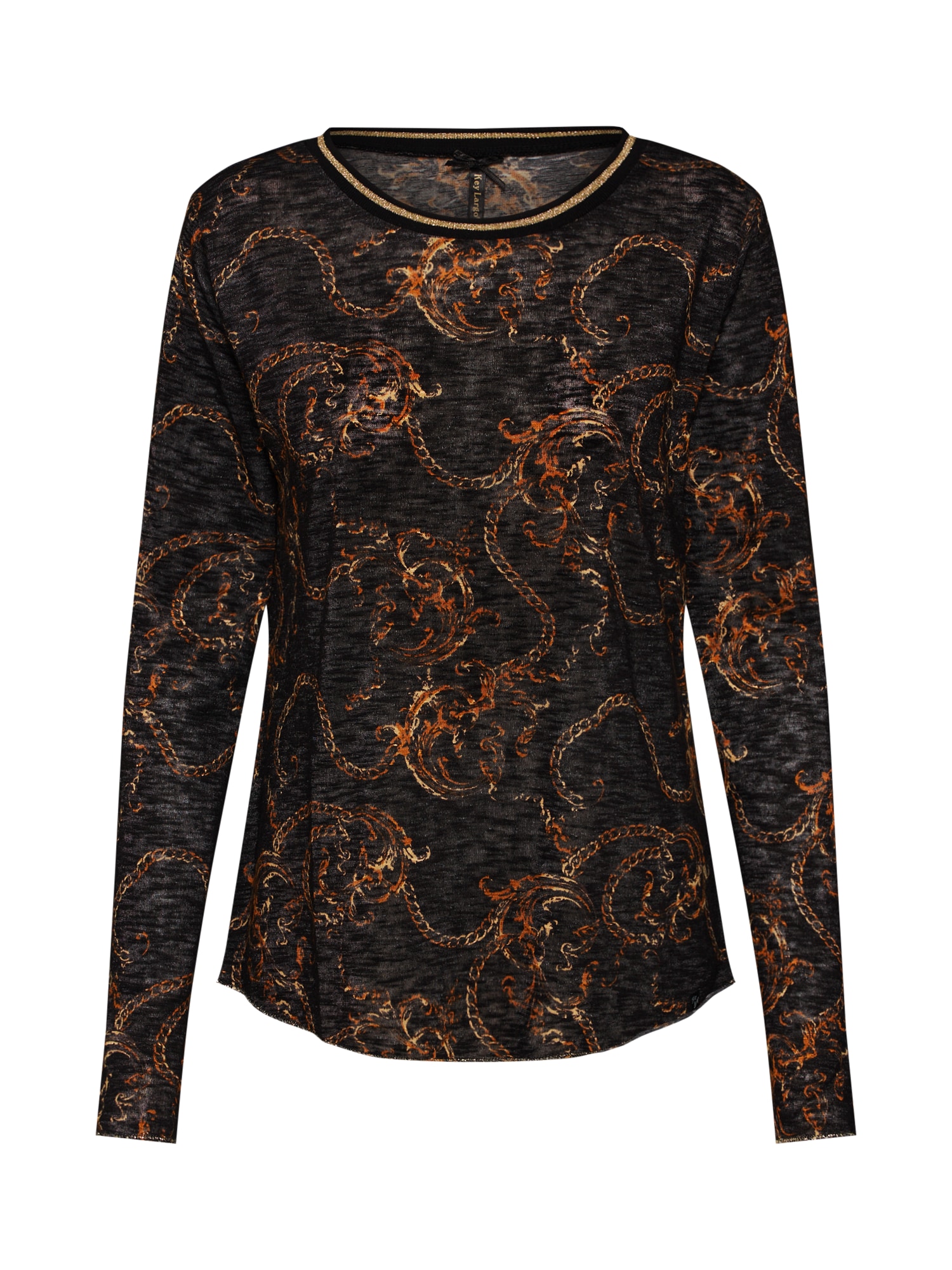 Key Largo Tricou 'DIAMOND'  auriu / negru / portocaliu