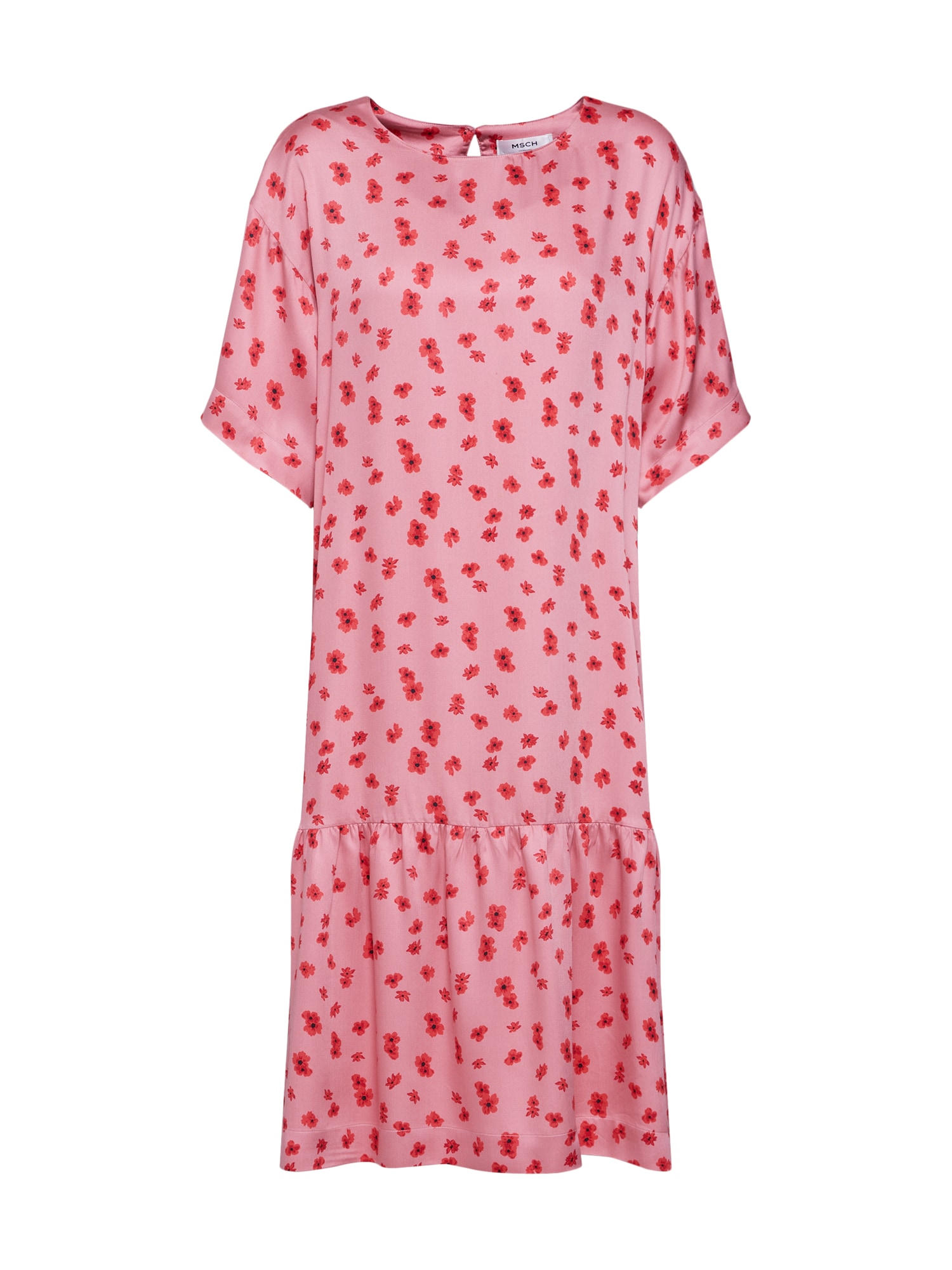 MOSS COPENHAGEN Rochie 'Anemone Nor'  roz / roșu