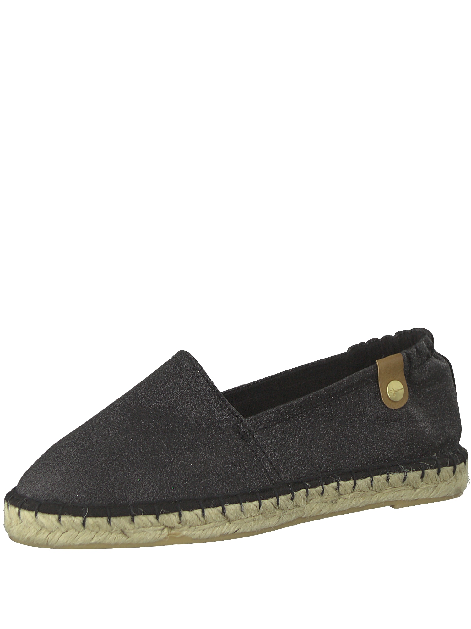 TAMARIS Espadrile  brocart / negru amestecat