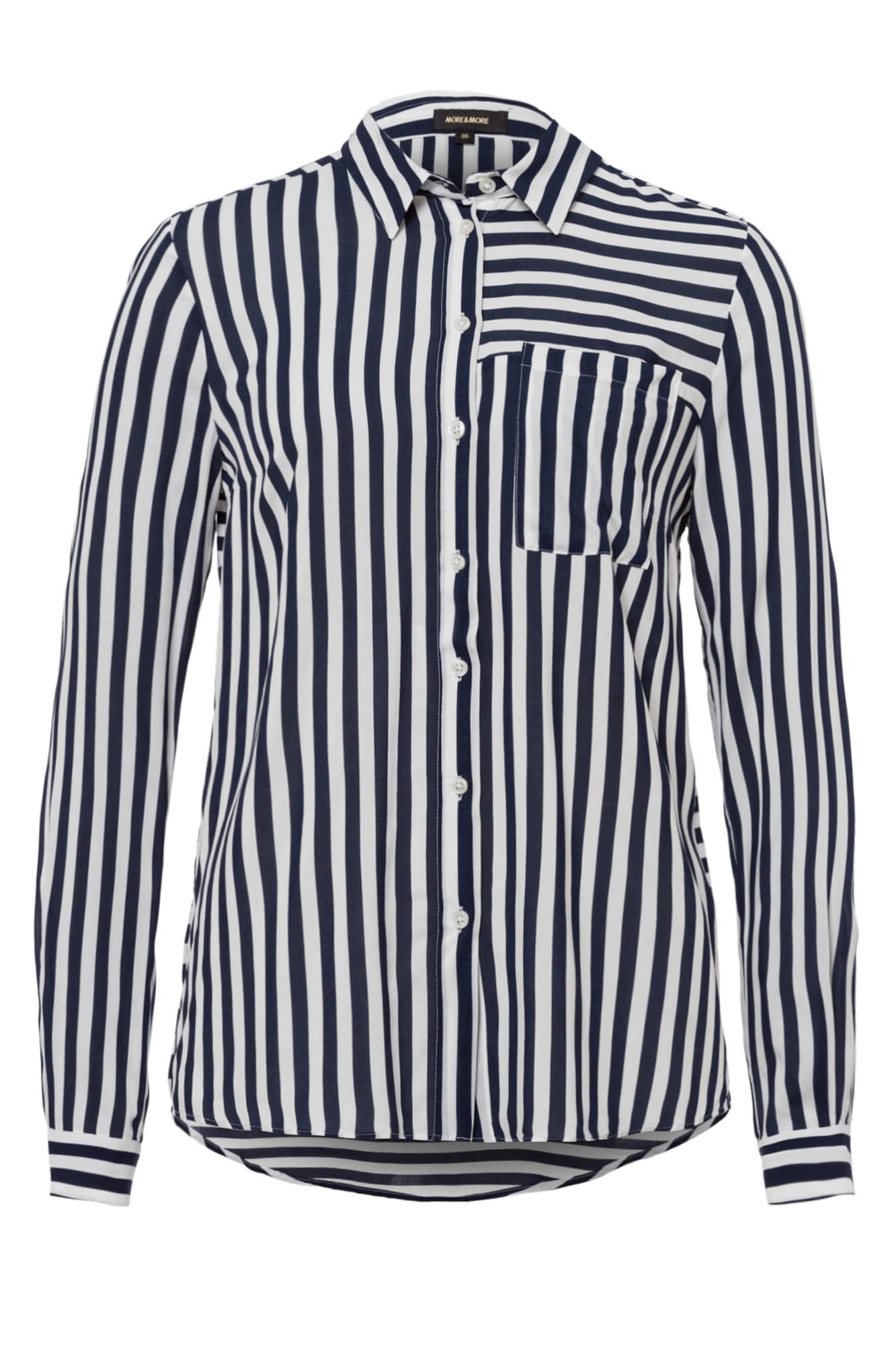 MORE & MORE Bluză  marine / alb