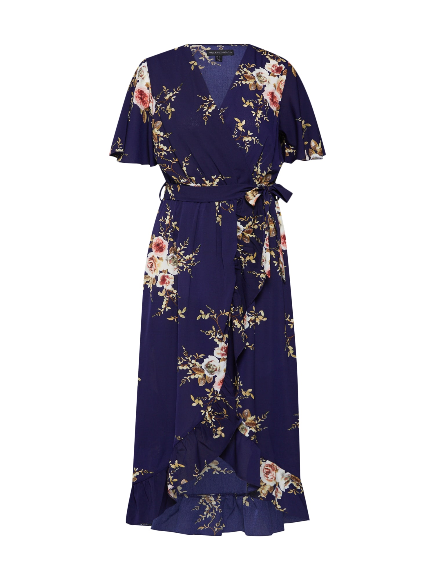 Mela London Rochie 'FLORAL PRINTED MAXI DRESS'  navy