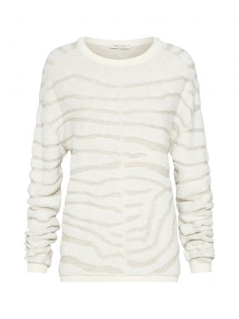 Ragdoll LA Pulover 'Zebra Knit Top'  crem