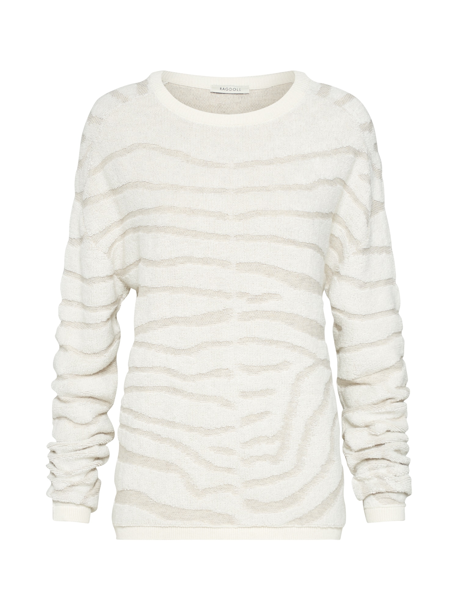 Ragdoll LA Pulover 'Zebra Knit Top'  crem