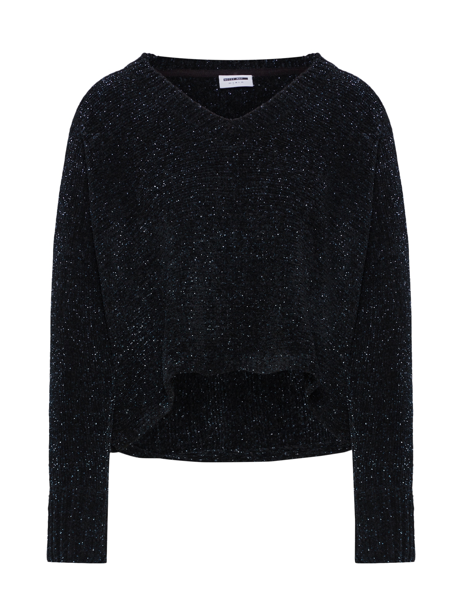 Noisy May Pulover 'NMMICHELLE L/S V-NECK KNIT 7'  negru