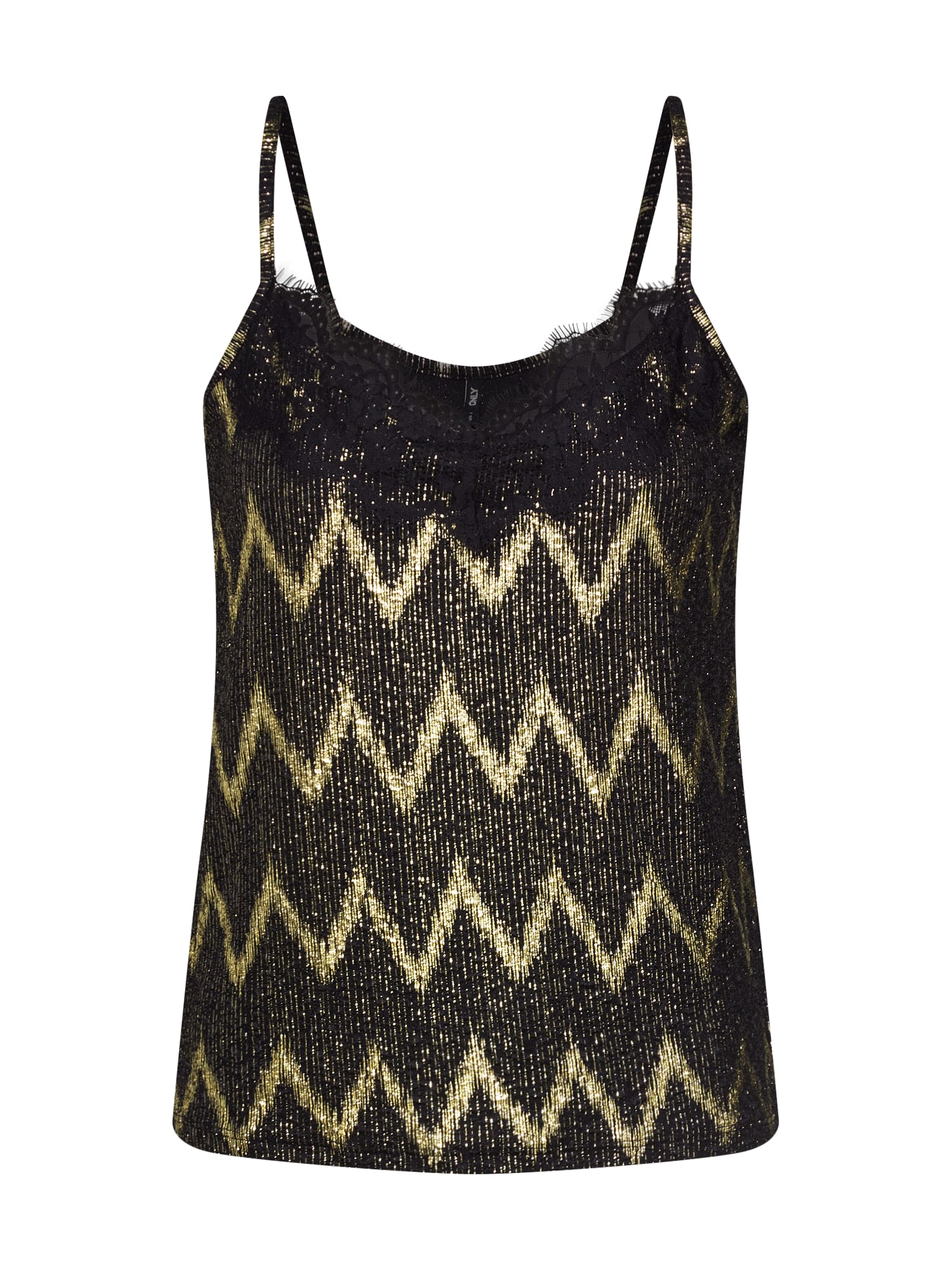 ONLY Top 'CAROL GLITTER SINGLET'  negru
