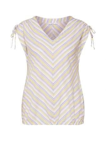 EDC BY ESPRIT Bluză  crem / albastru / galben