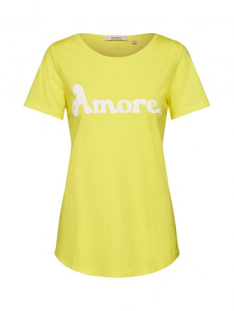 GARCIA Tricou  galben / alb