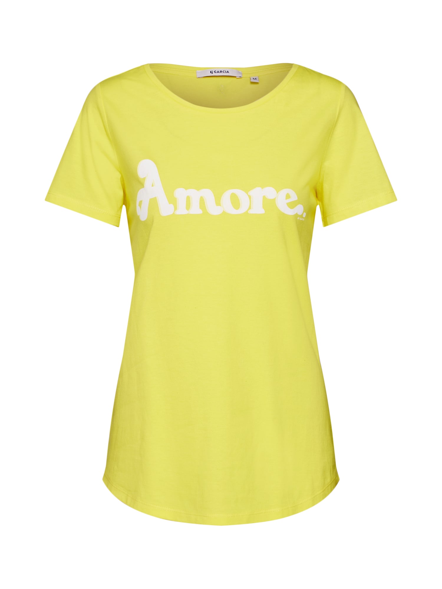 GARCIA Tricou  galben / alb