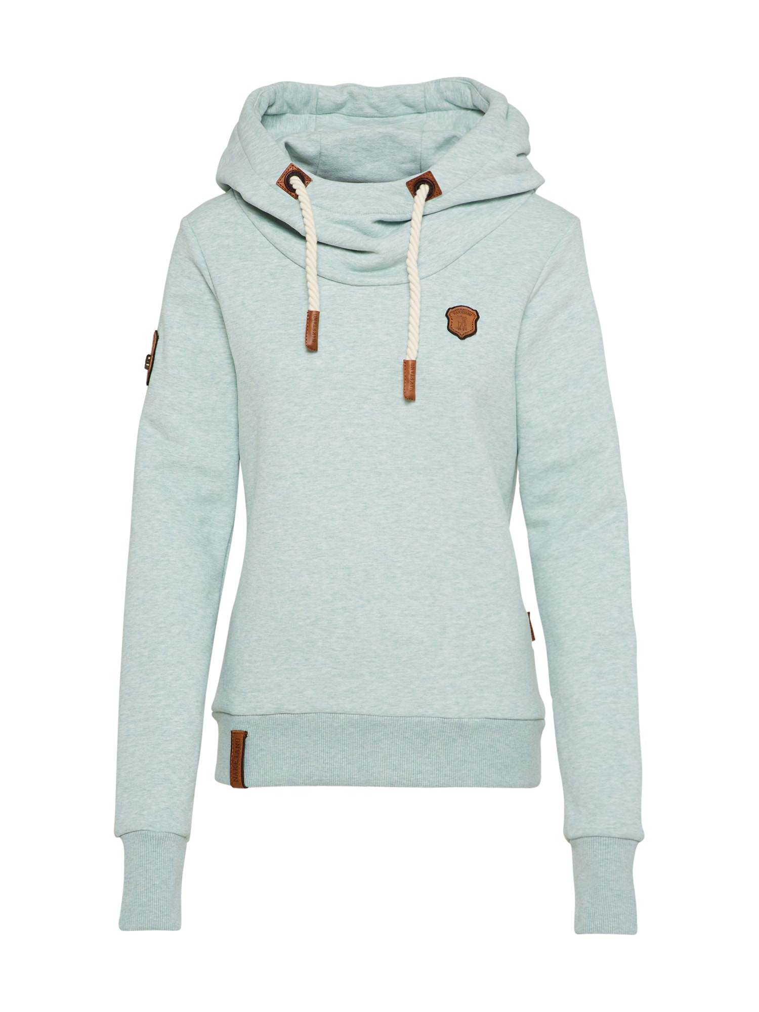 Naketano Bluză de molton  opal / maro / alb