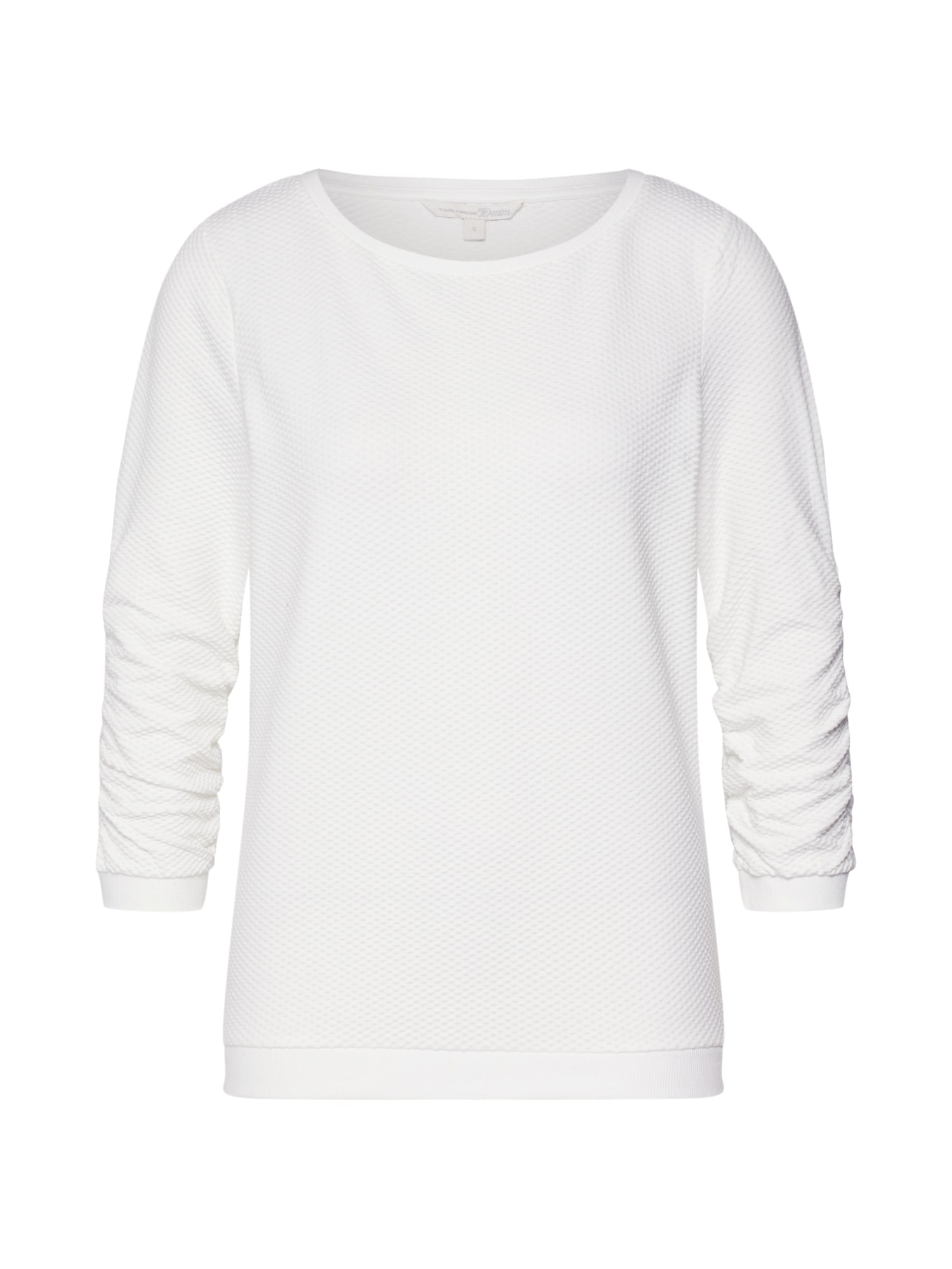 TOM TAILOR DENIM Bluză de molton  offwhite