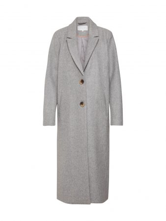 VILA Palton de primăvară-toamnă 'VICAMMIE LONG COAT'  gri amestecat