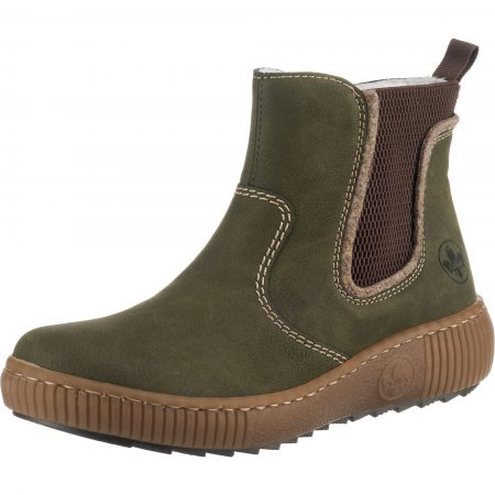 RIEKER Ghete chelsea  maro castaniu / kaki