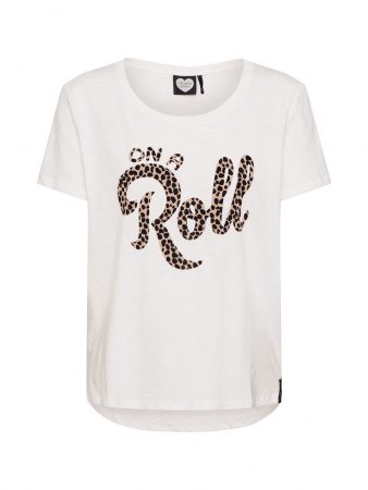 CATWALK JUNKIE Tricou 'ON A ROLL'  alb
