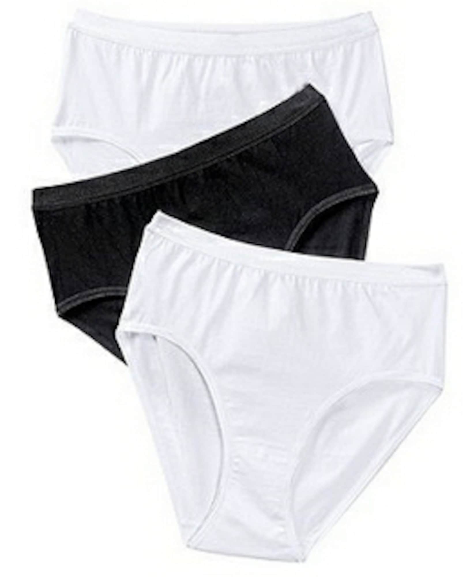 Ulla Popken Slip  negru / alb