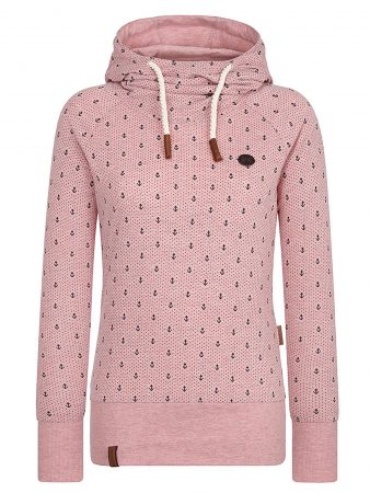 Naketano Bluză de molton 'Mandy Ankerdizzel'  roz