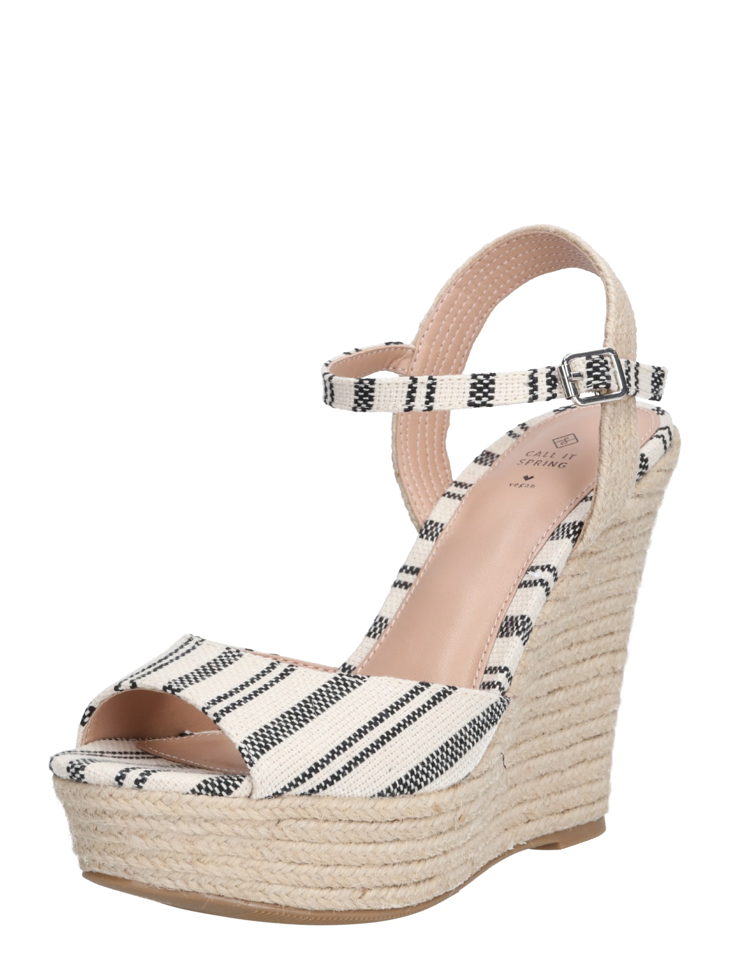 CALL IT SPRING Sandale 'METANINA'  bej / maro deschis / negru
