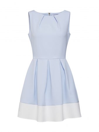 Closet London Rochie de cocktail  albastru fum / offwhite