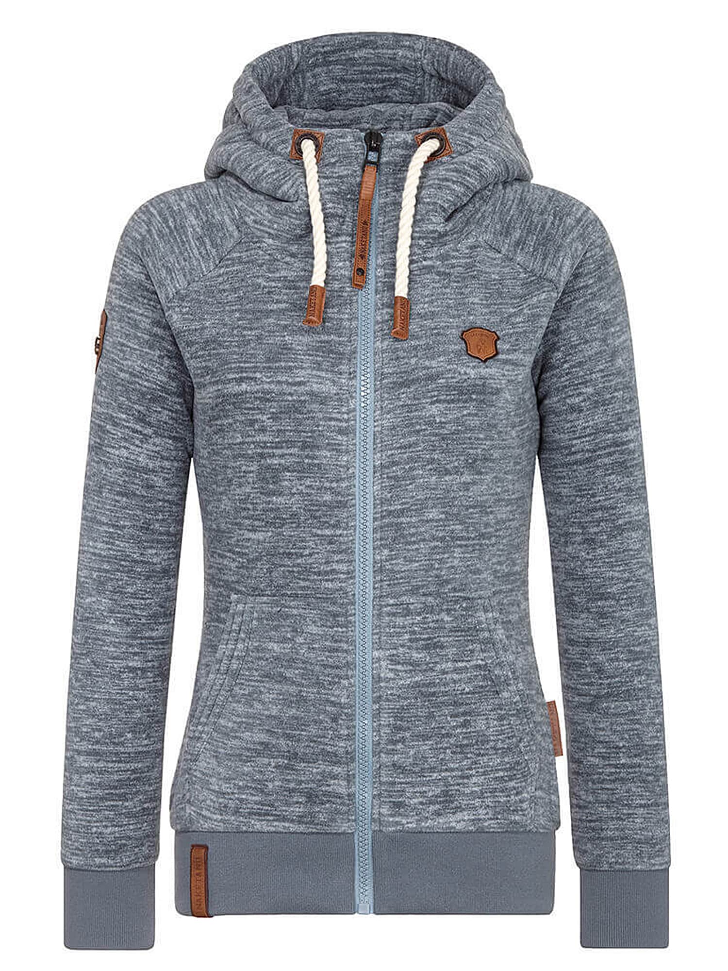 Naketano Jachetă fleece gri fum / gri amestecat