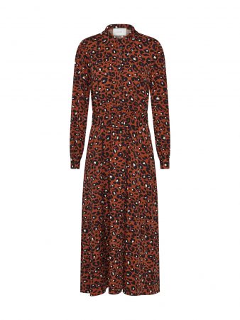 JUST FEMALE Rochie tip bluză 'Vilja'  maro