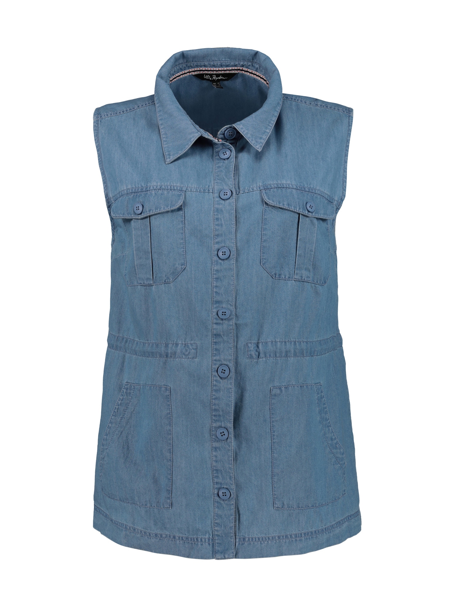 Ulla Popken Bluză denim albastru
