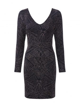 ONLY Rochie 'SHINE'  auriu / negru