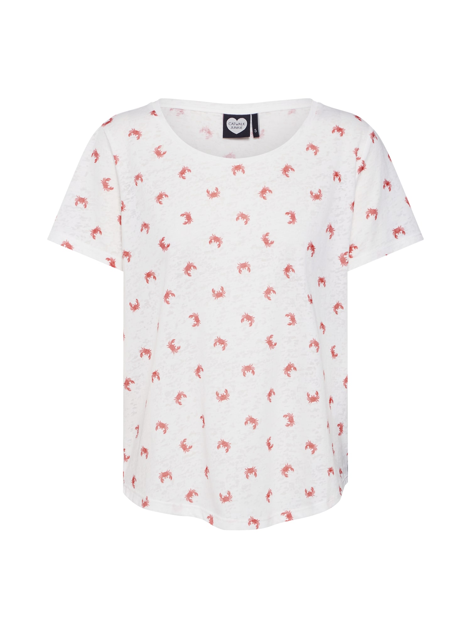 CATWALK JUNKIE Tricou  coral / alb