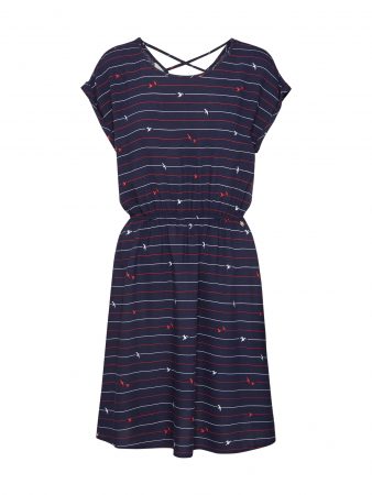 TOM TAILOR DENIM Rochie  navy / roșu / alb