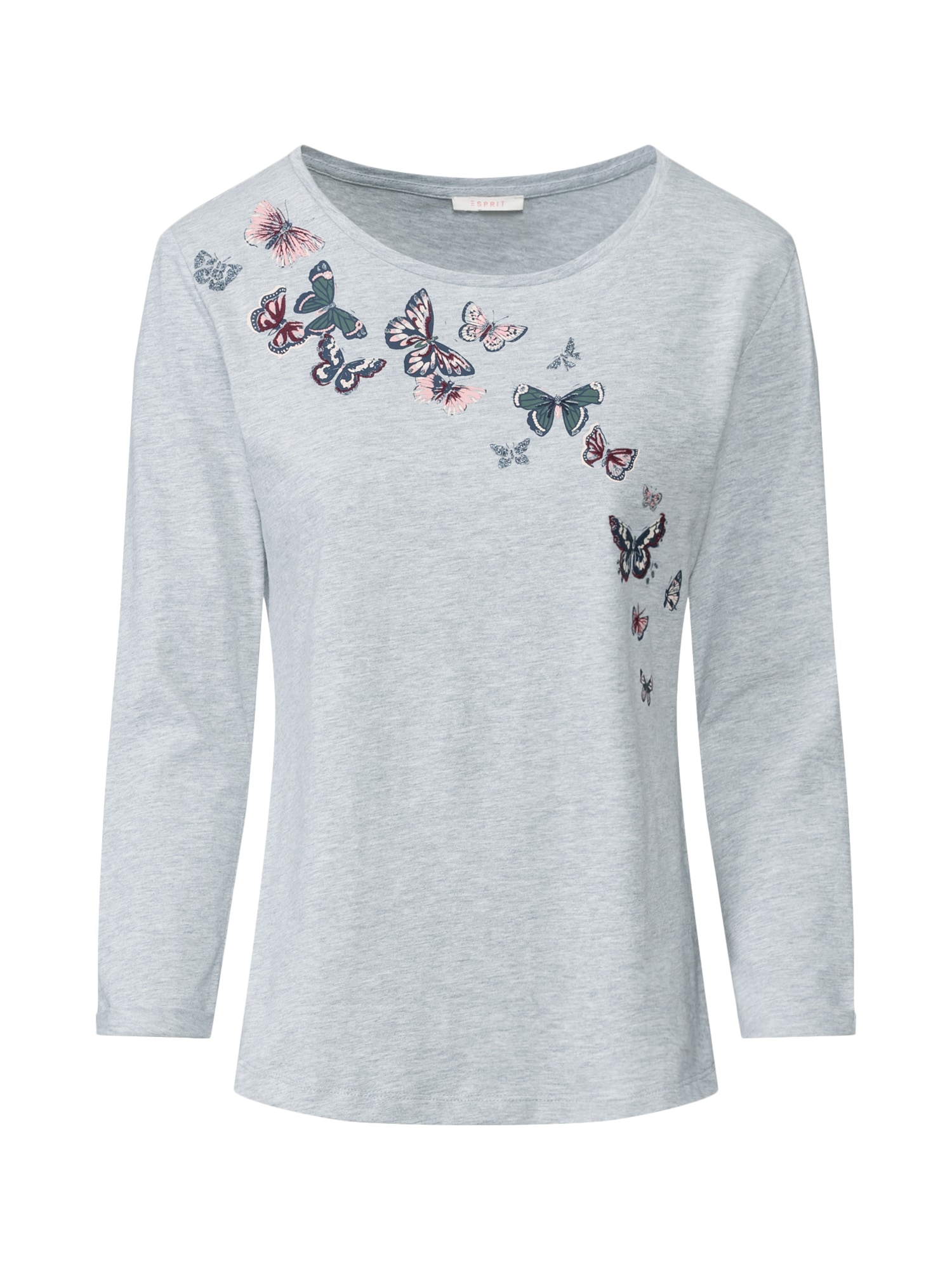 ESPRIT Tricou 'Embro AW Top' gri amestecat / culori mixte