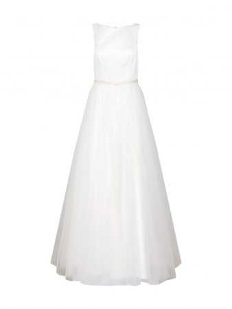 Mascara Rochie de seară 'HEAVY SATIN'  fildeş