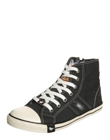 MUSTANG Sneaker înalt  negru