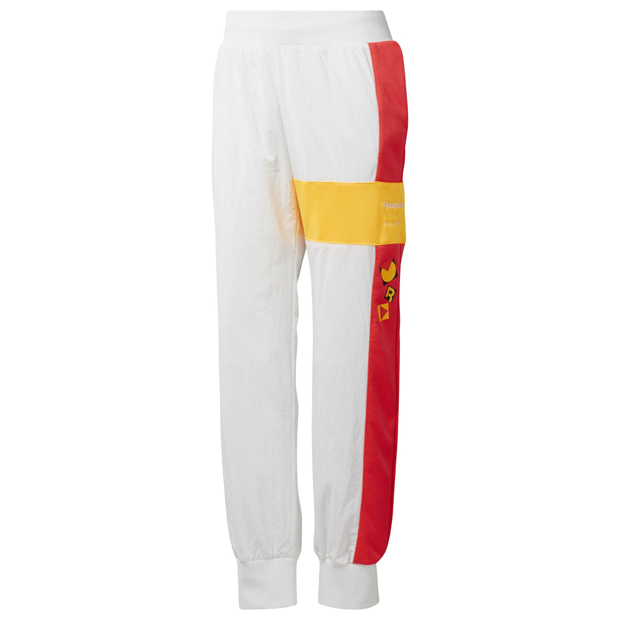Reebok Classic Pantaloni 'Gigi Track Pants' galben / portocaliu închis / negru / alb