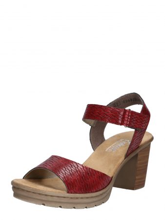 RIEKER Sandale  maro deschis / bordeaux