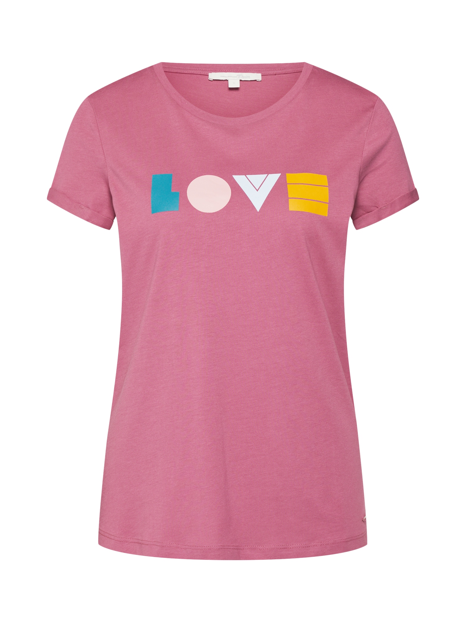 TOM TAILOR DENIM Tricou  culori mixte / roz