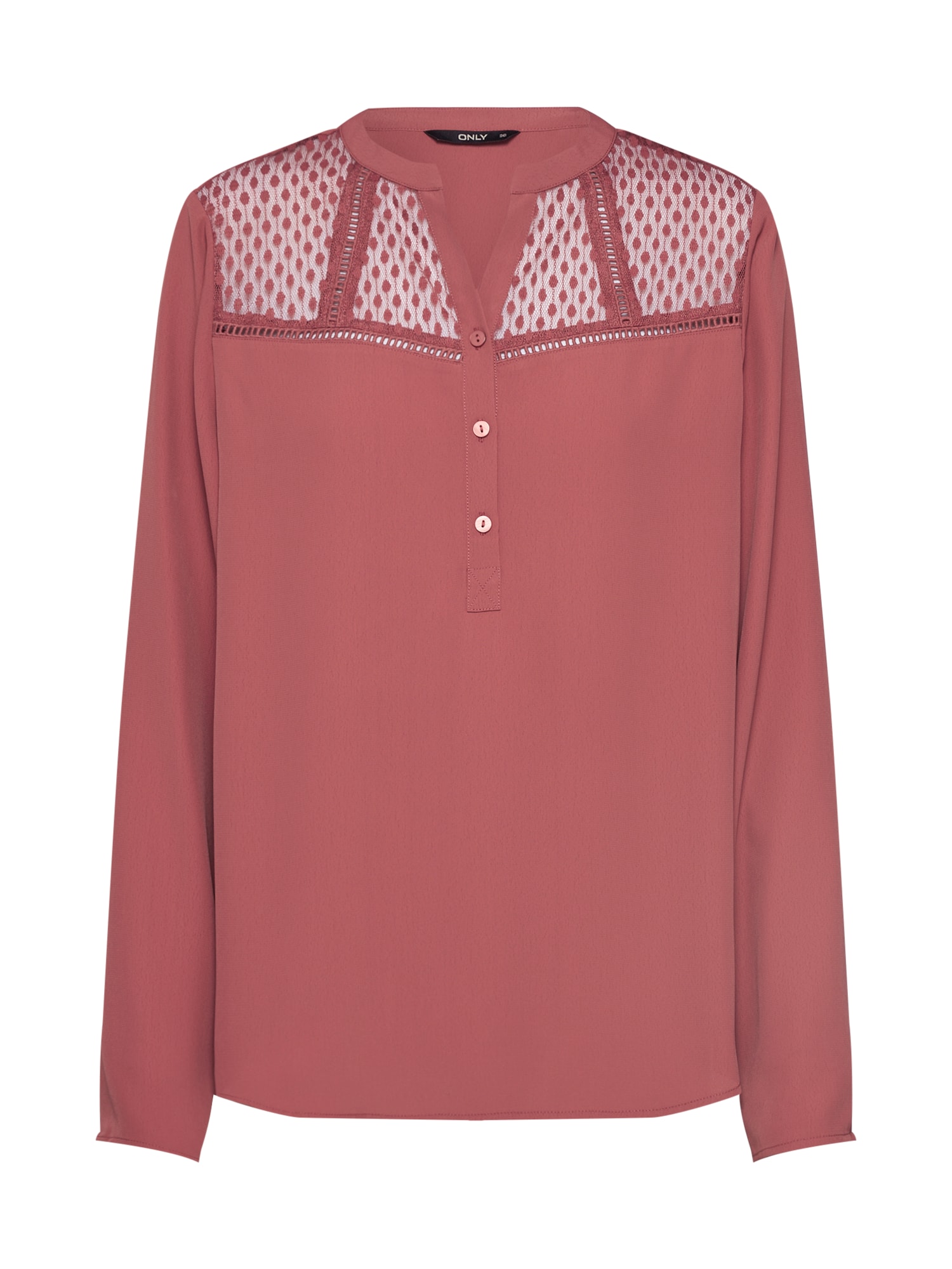 ONLY Bluză 'ONLMIA L/S SLEEVE SHIRT WVN' roșu pastel